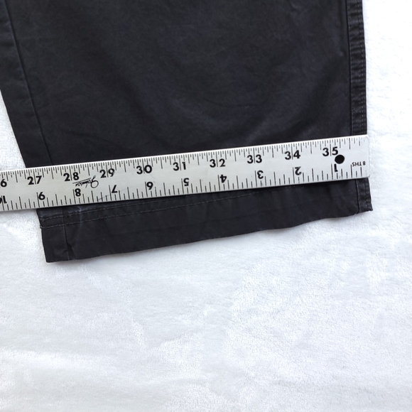 Free People Womens Cargo Pants Size 2 Black Mid Rise Cotton Straight - Picture 8 of 11